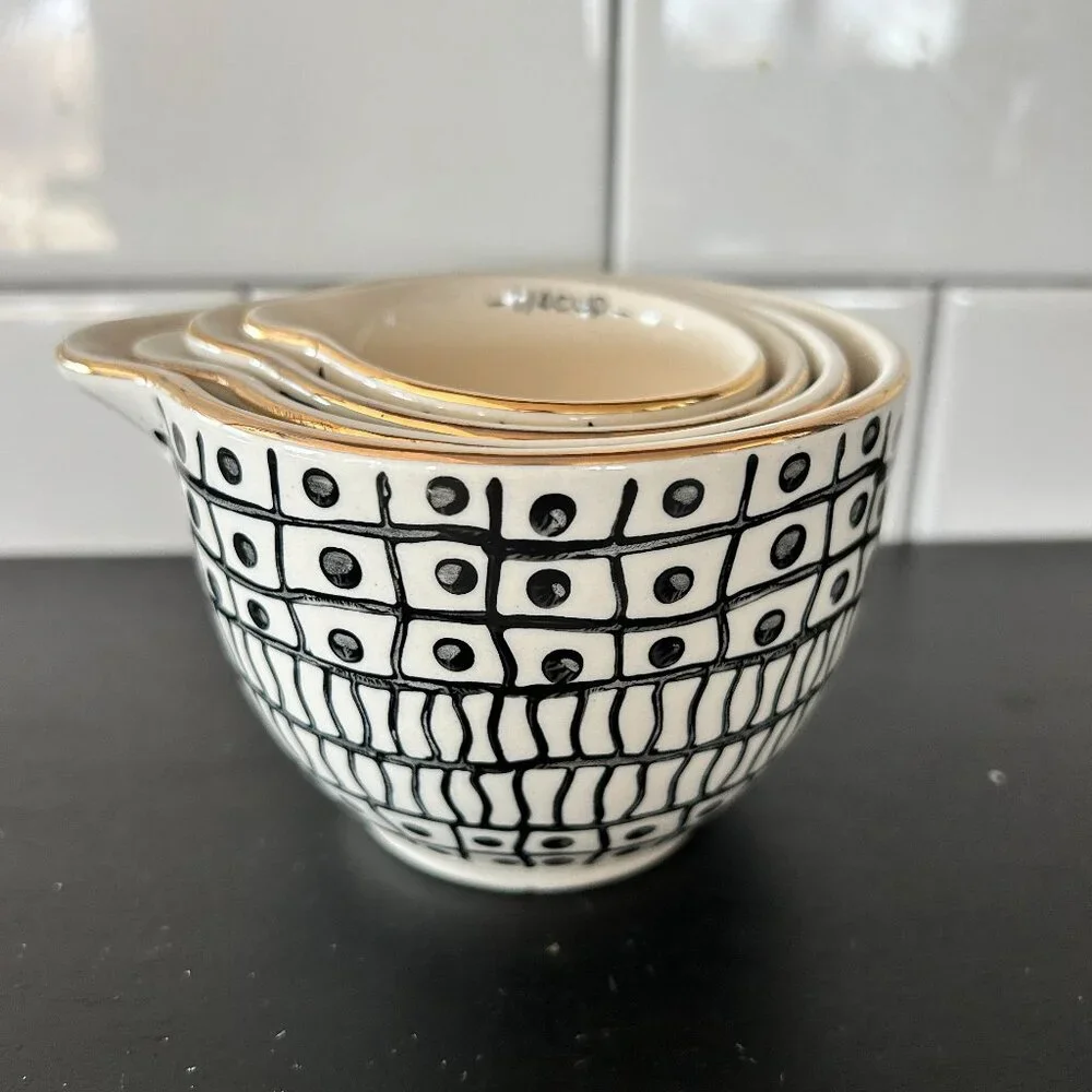 Ceramic Nesting Measuring Cups Set of 4